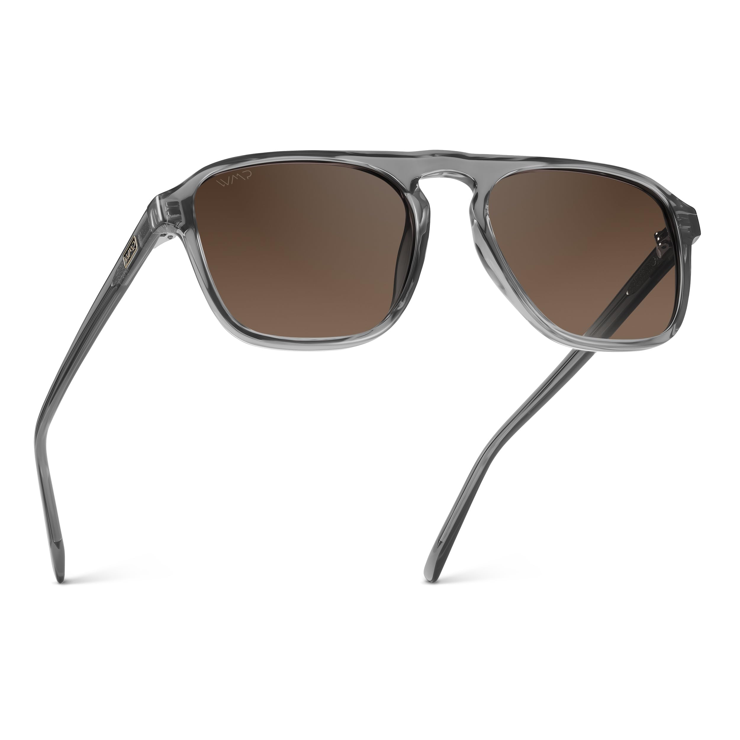 Polarized Aviator Square Sunglasses One Bridge Frame