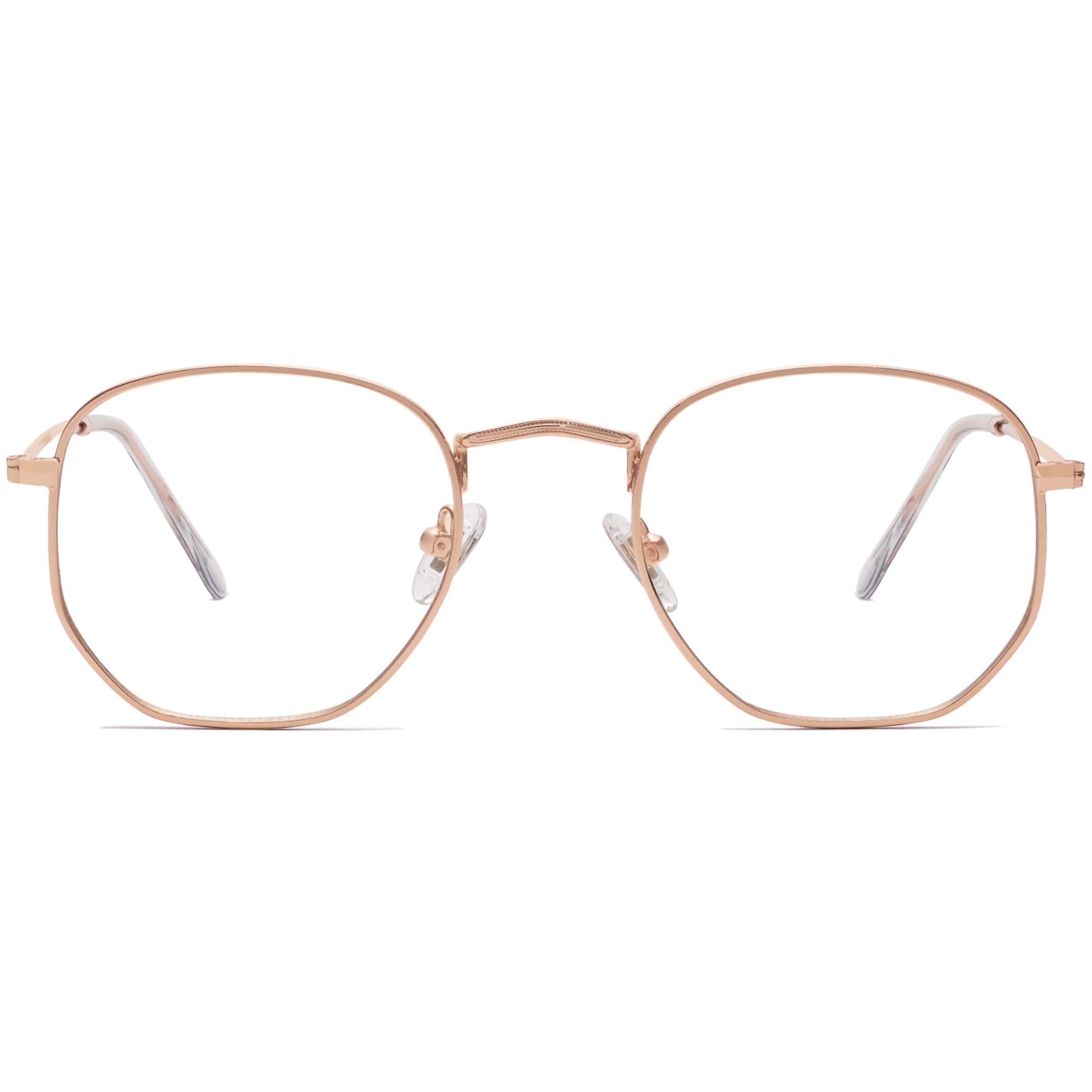 Small Hexagon Blue Light Blocking Glasses Anti Blue Ray Frame