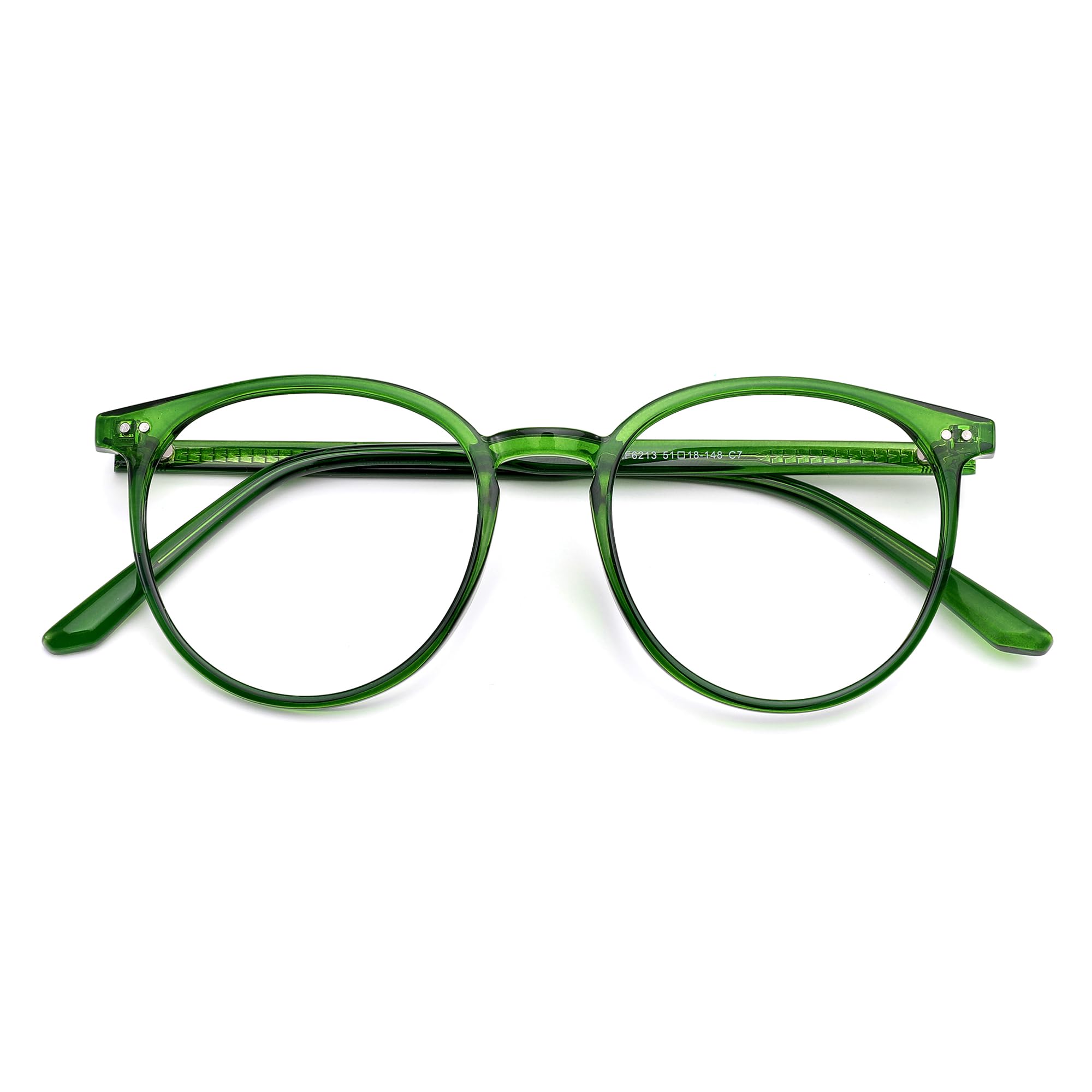 Round Blue Light Blocking Glasses Anti Eyestrain Computer Use