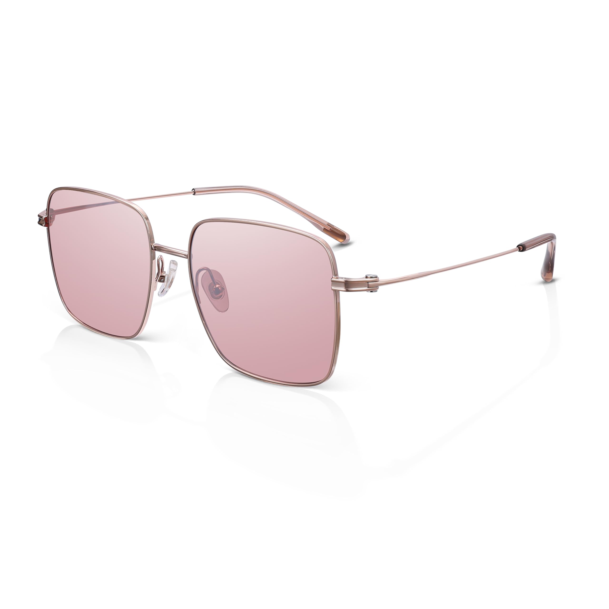 Oversized Square Sunglasses Retro Flat Lens UV Protection