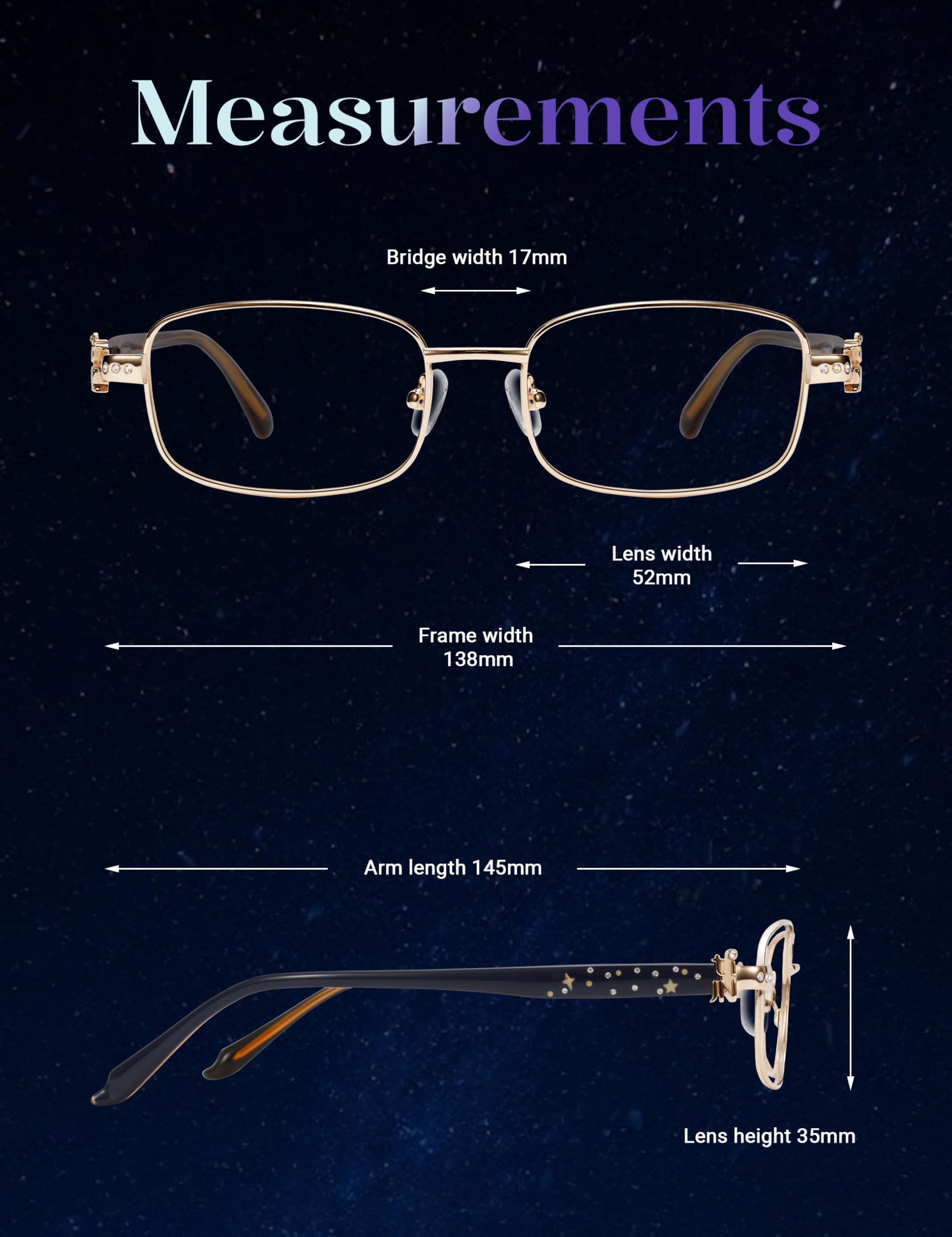 Square Blue Light Blocking Glasses Acetate Metal Frame