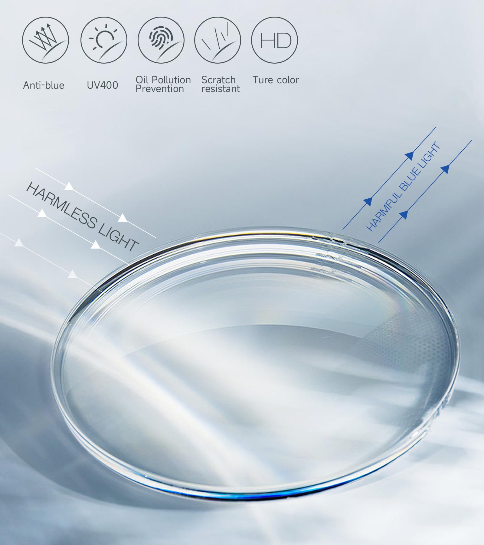 Ultra Thin Folding Reading Glasses Lightweight TR90 Set