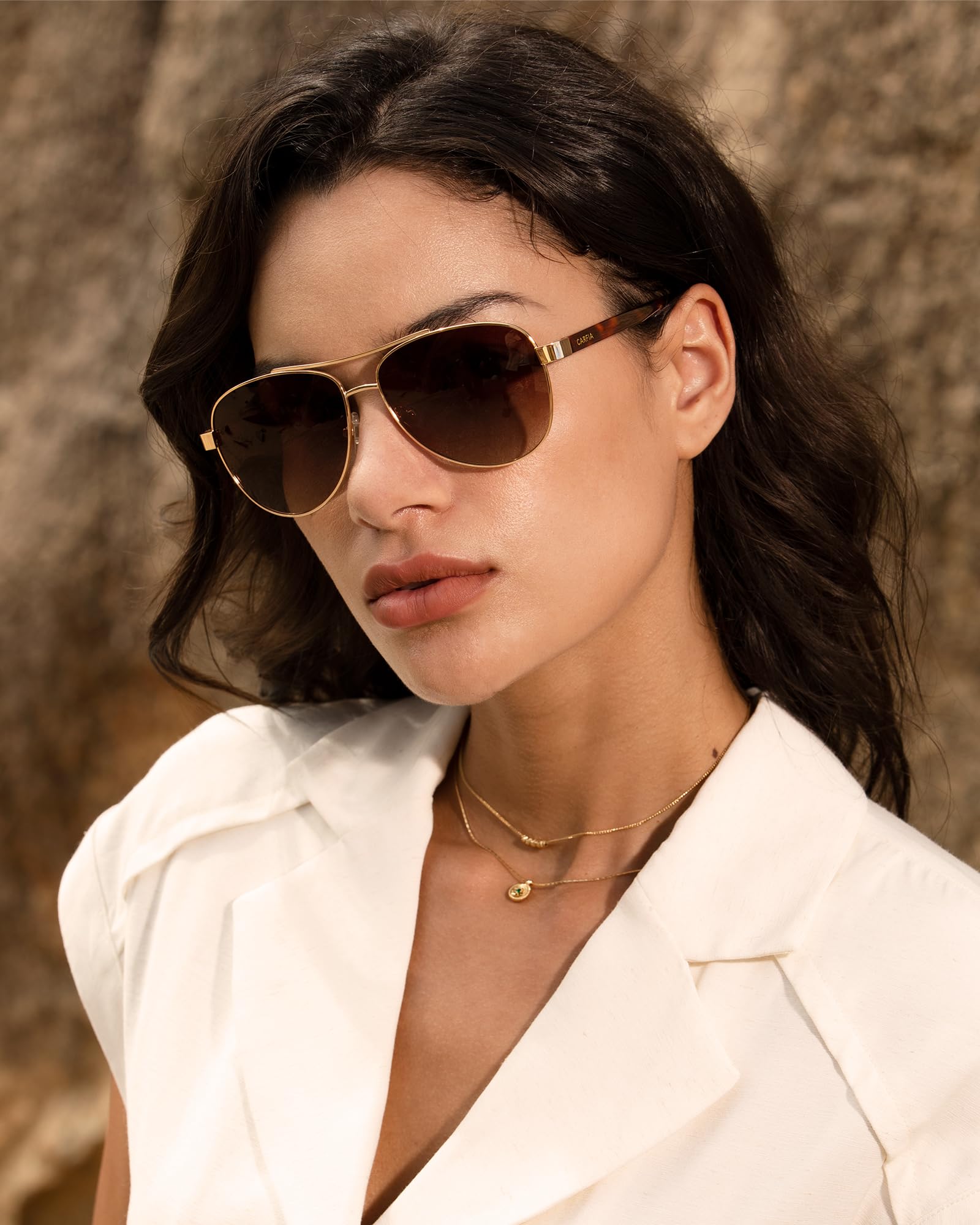 Polarized Sunglasses Acetate Arms Lightweight UV400 Frame