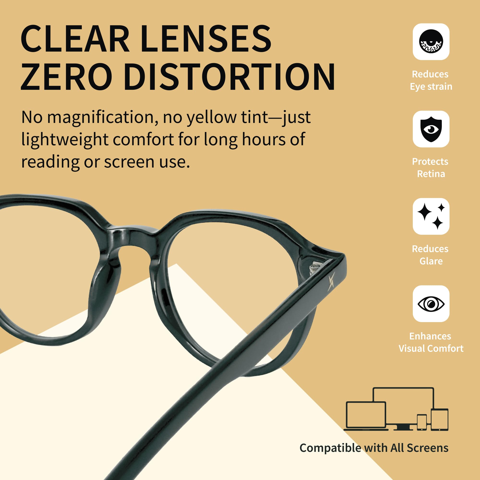 Blue Light Blocking Glasses Computer Eyewear Reduce Eye Strain