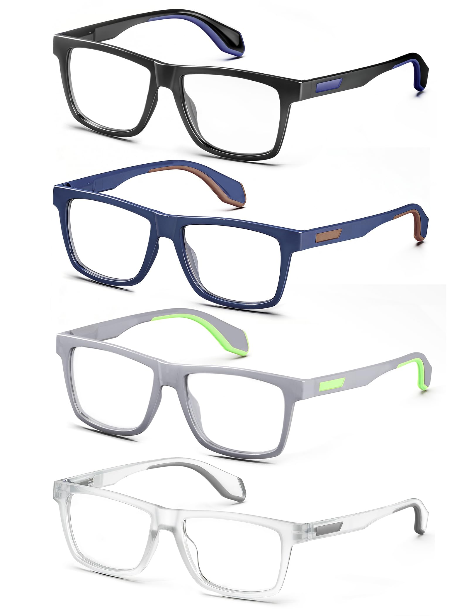 Oversized Reading Glasses Blue Light Anti-Glare UV Protection