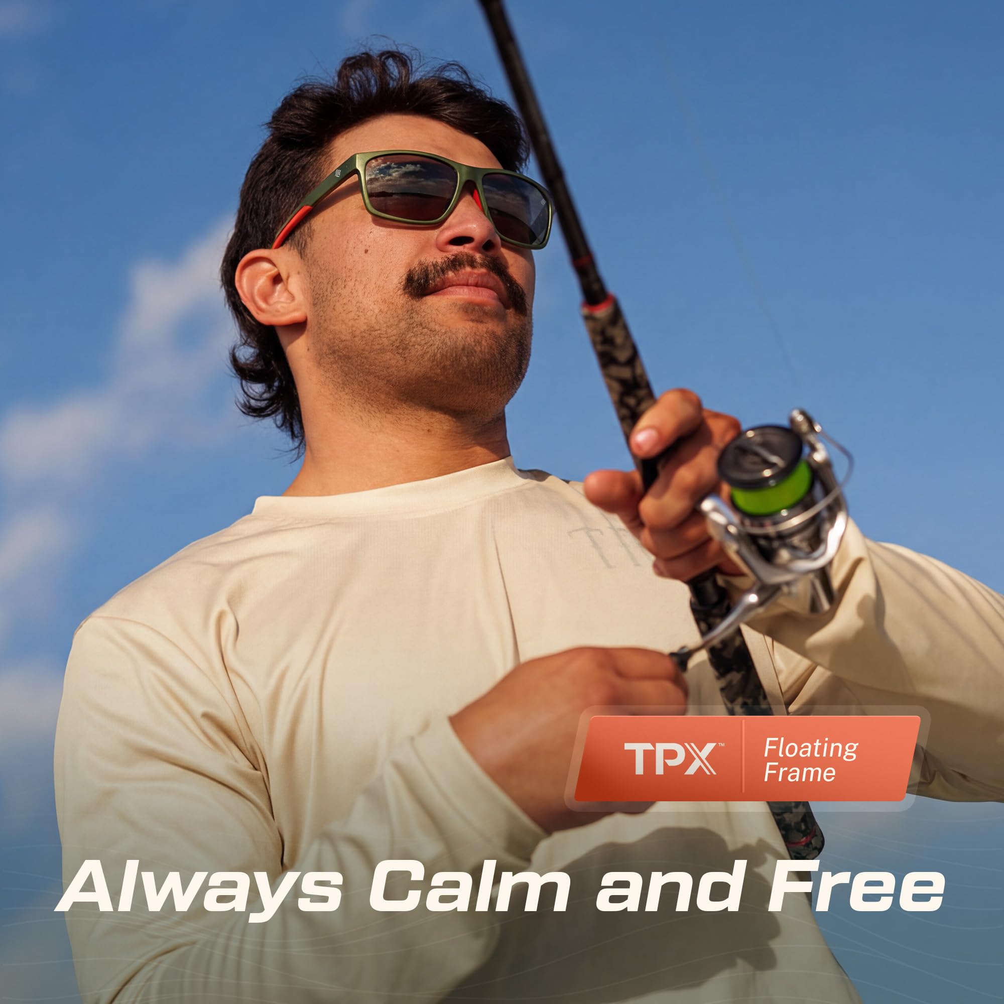 Floating Polarized Fishing Sunglasses Lightweight UV400 Frame