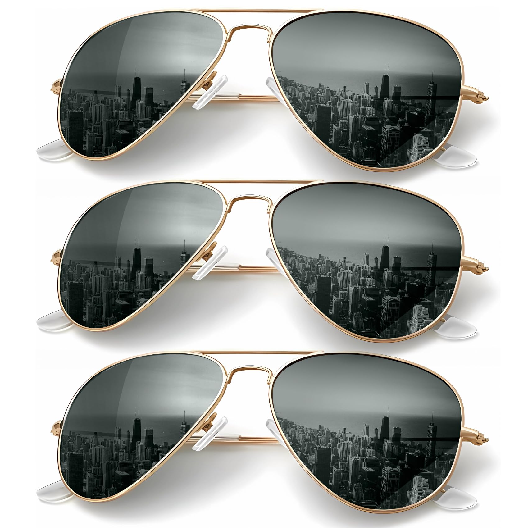 Classic Aviator Polarized Sunglasses UV Protection Frame