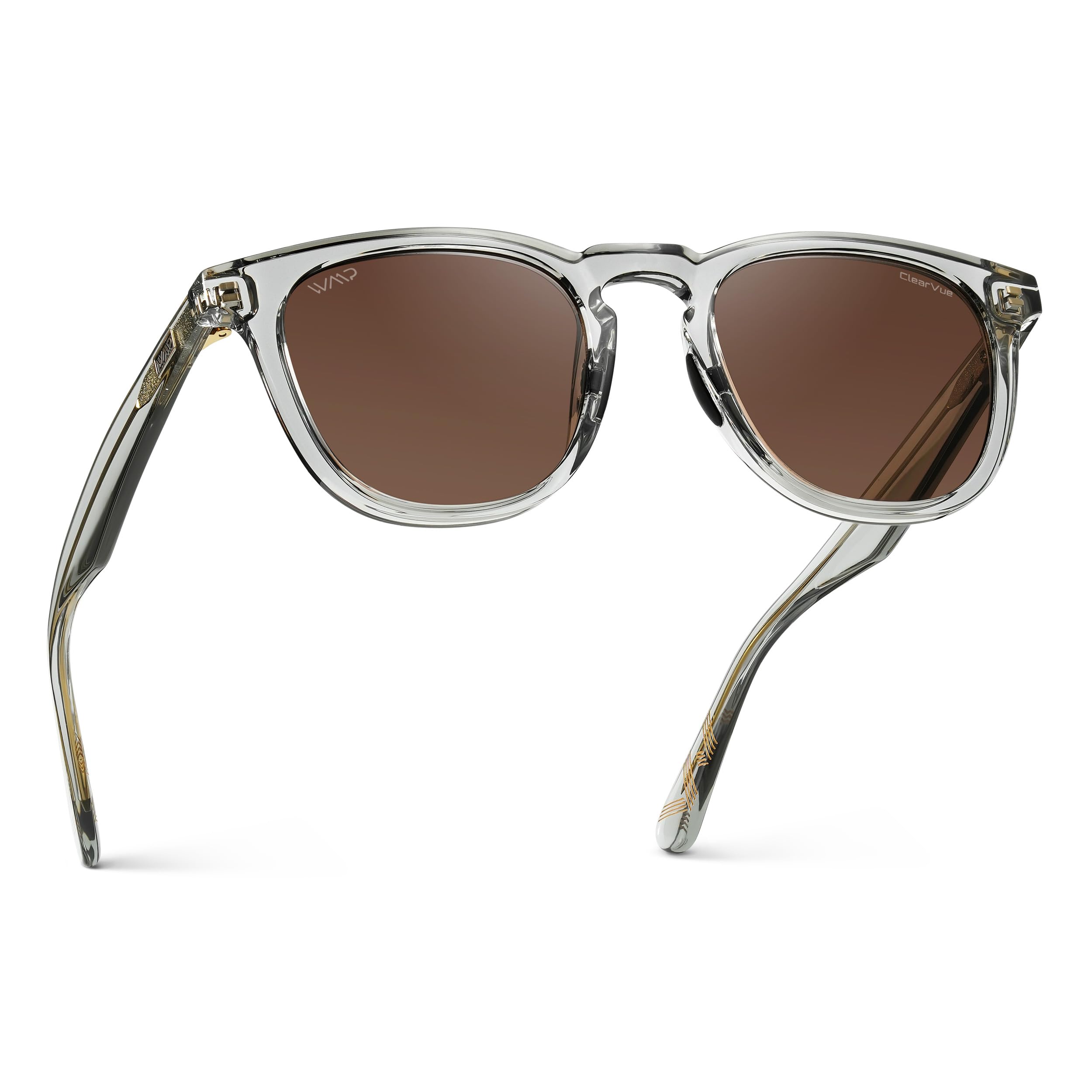 Polarized Sport Sunglasses Round Frame Anti Reflective Lens