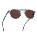 Square Polarized Sunglasses Narrow Fit Double Bridge Frame
