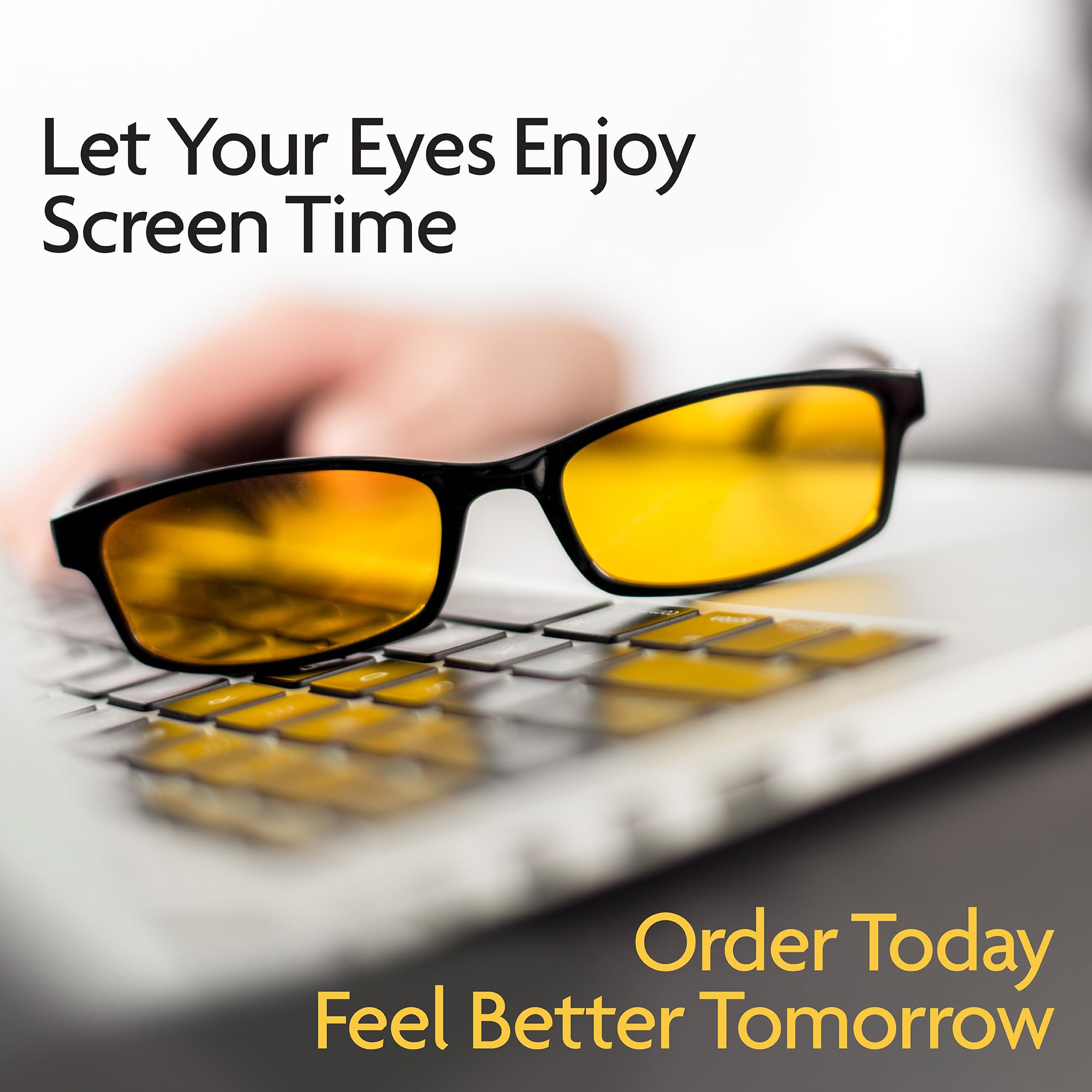 Blue Light Reading Glasses Computer Use Clear Lens 0–3.0