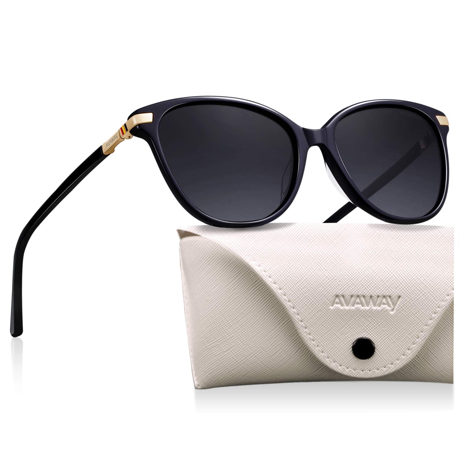 Cat Eye Polarized Sunglasses Acetate Frame UV400 Protection
