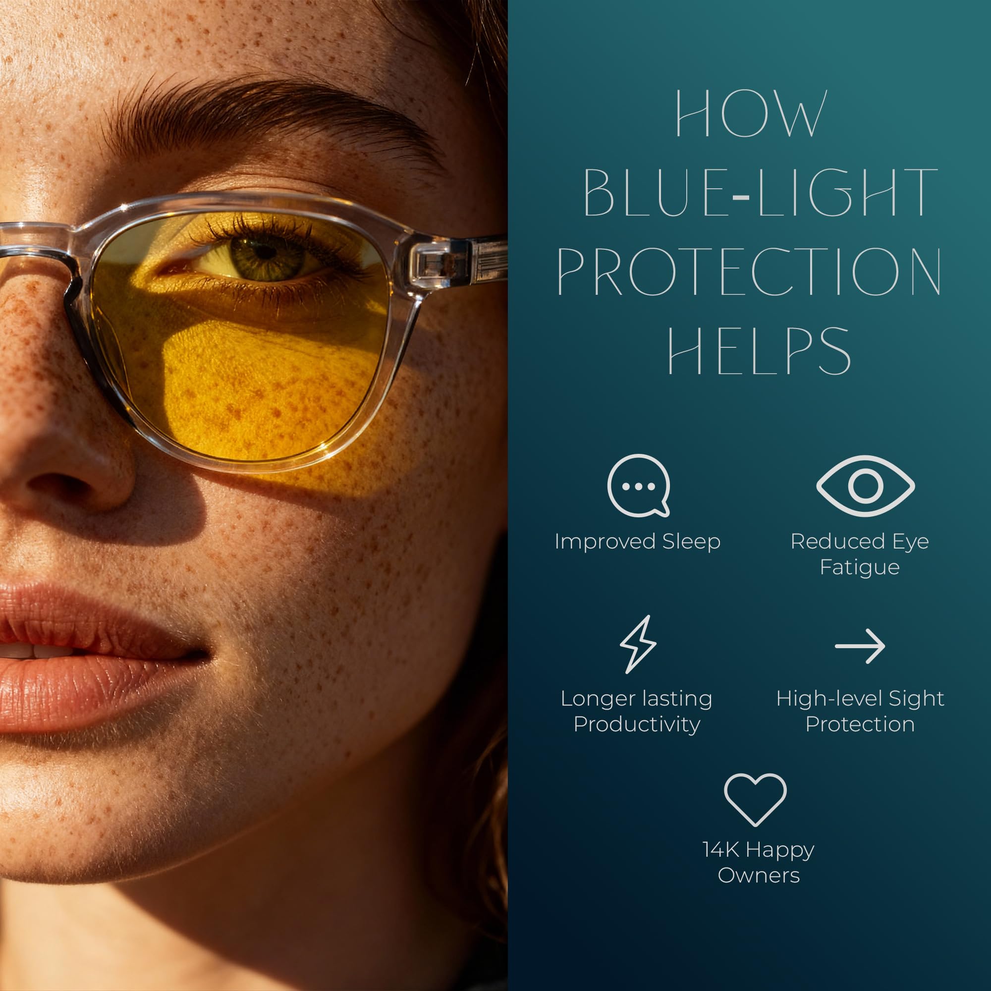 Blue Light Blocking Glasses Anti Eye Strain Gaming Computer