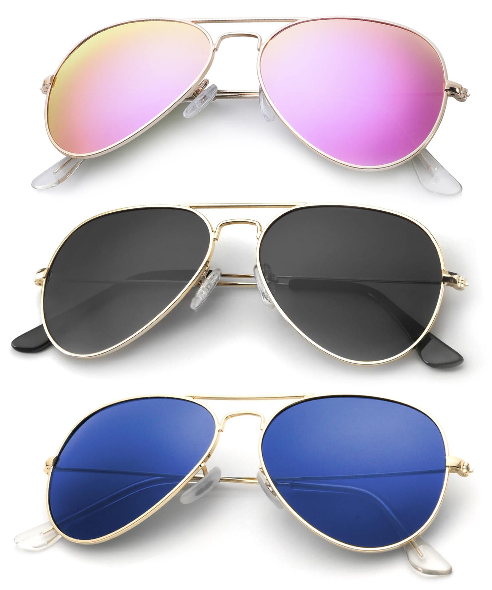 Classic Aviator Polarized Sunglasses UV Protection Frame