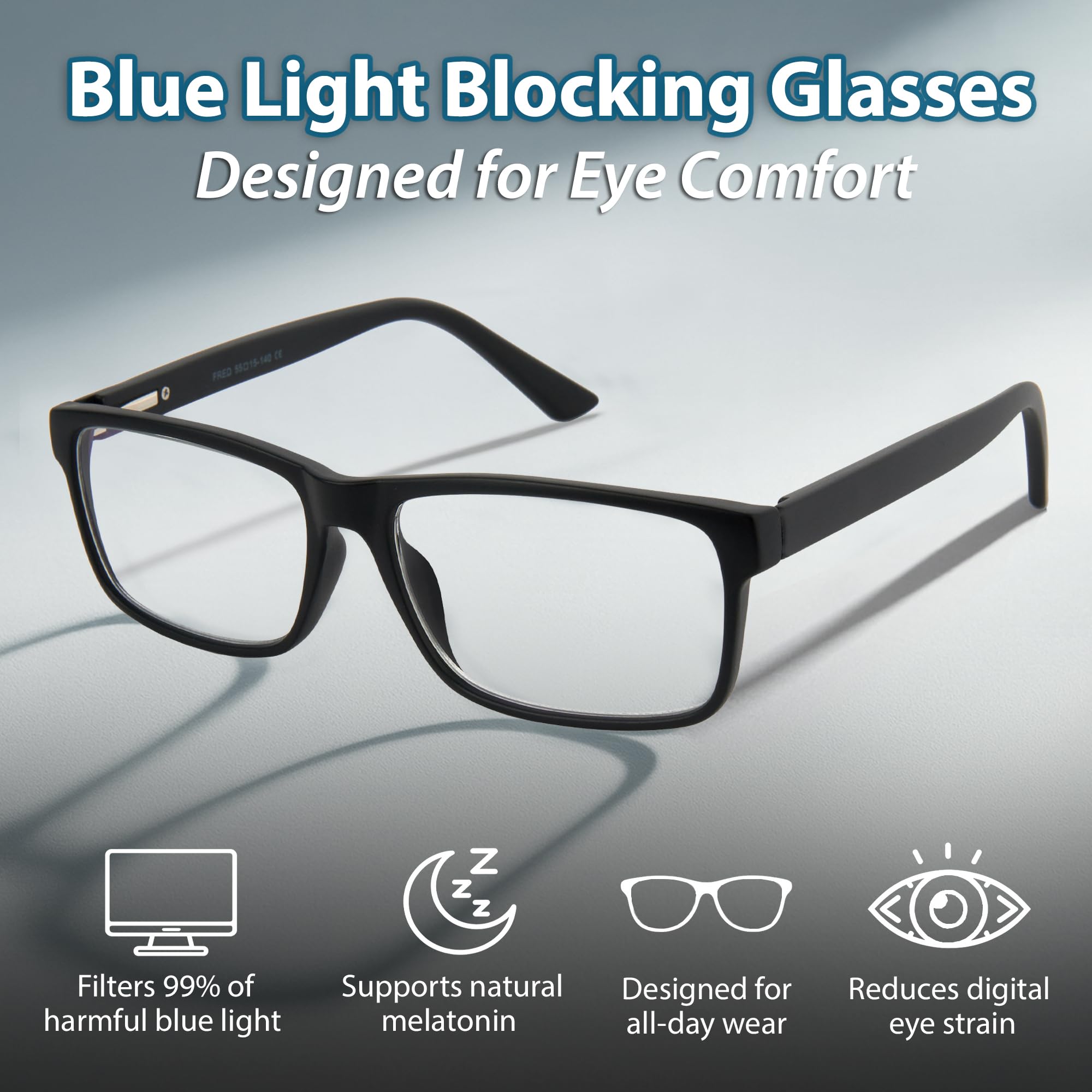 Blue Light Blocking Glasses Anti Fatigue Computer Use Frame