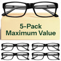 Blue Light Blocking Reading Glasses Computer Readers Value Pack