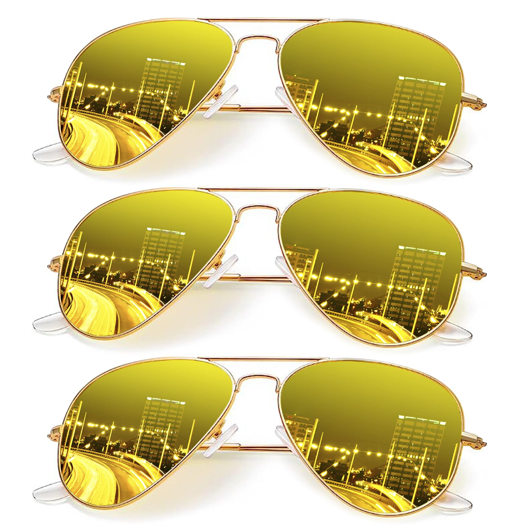 Classic Aviator Polarized Sunglasses UV Protection Frame