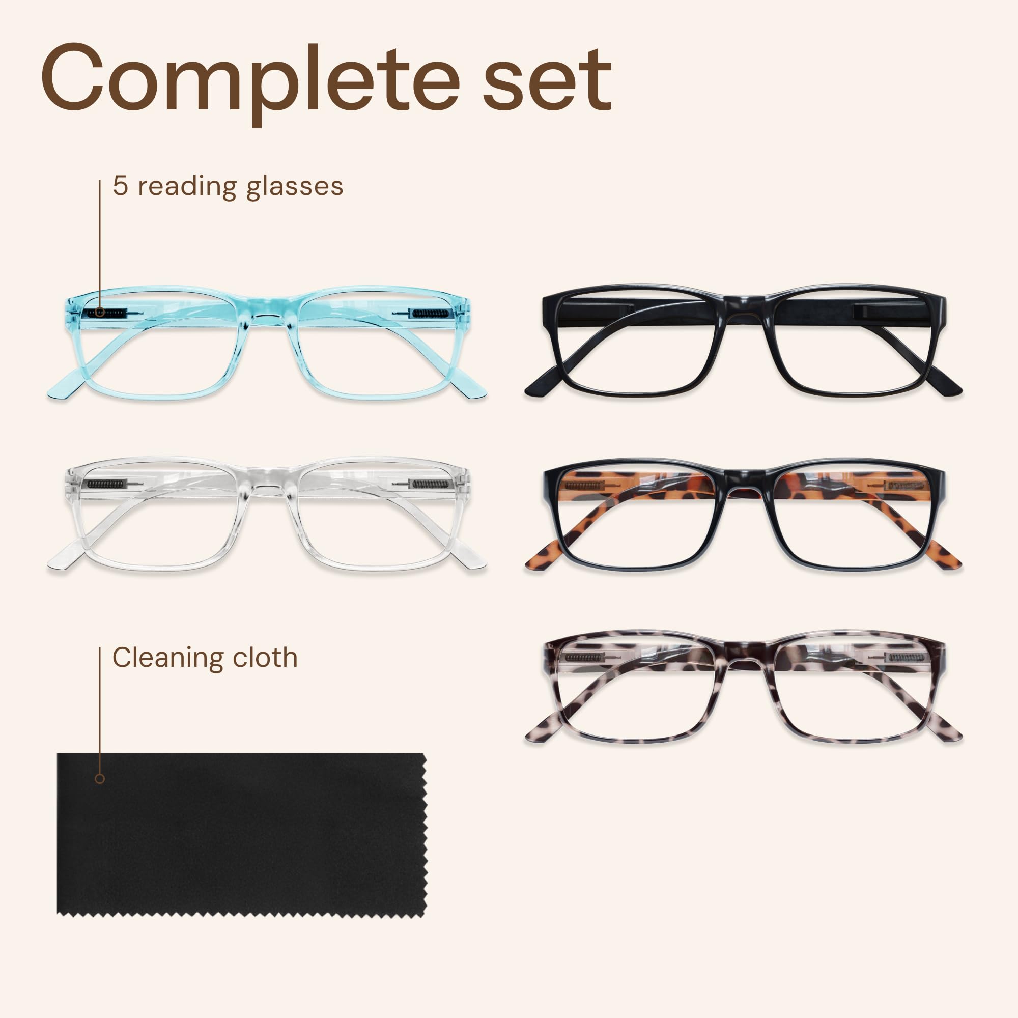 Blue Light Blocking Reading Glasses Computer Readers Value Pack