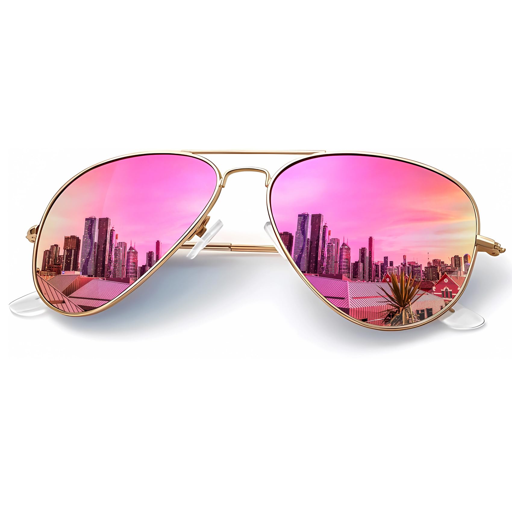 Classic Aviator Polarized Sunglasses UV Protection Frame