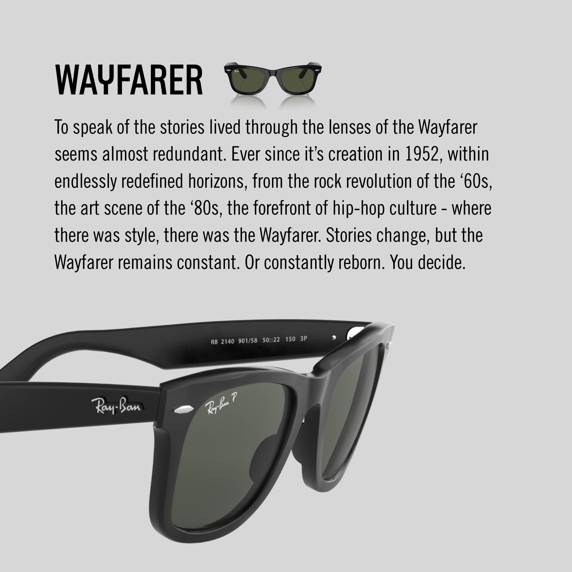 Original Wayfarer Square Sunglasses Classic UV Protection
