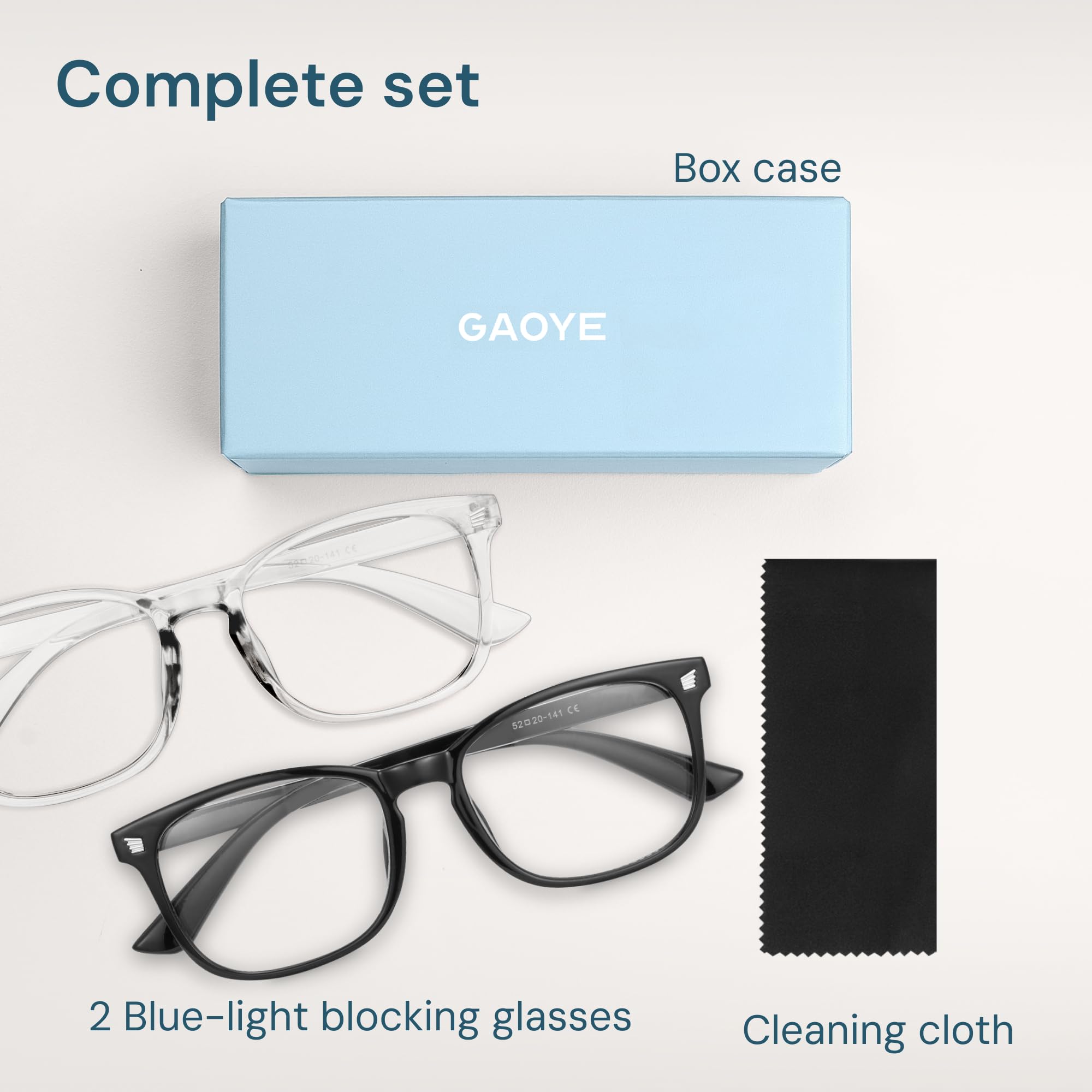Square Blue Light Blocking Glasses Anti UV Computer Frame