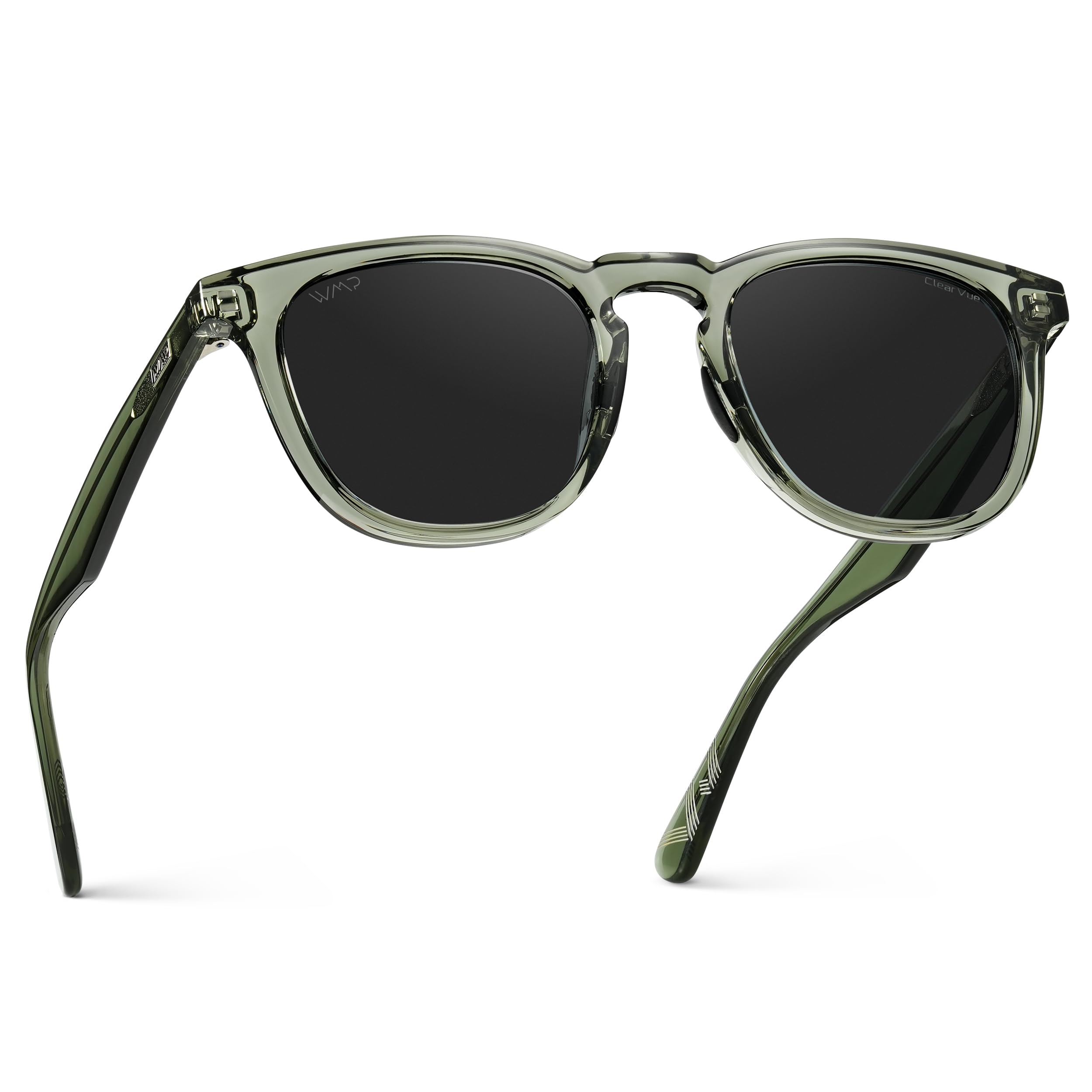 Polarized Sport Sunglasses Round Frame Anti Reflective Lens