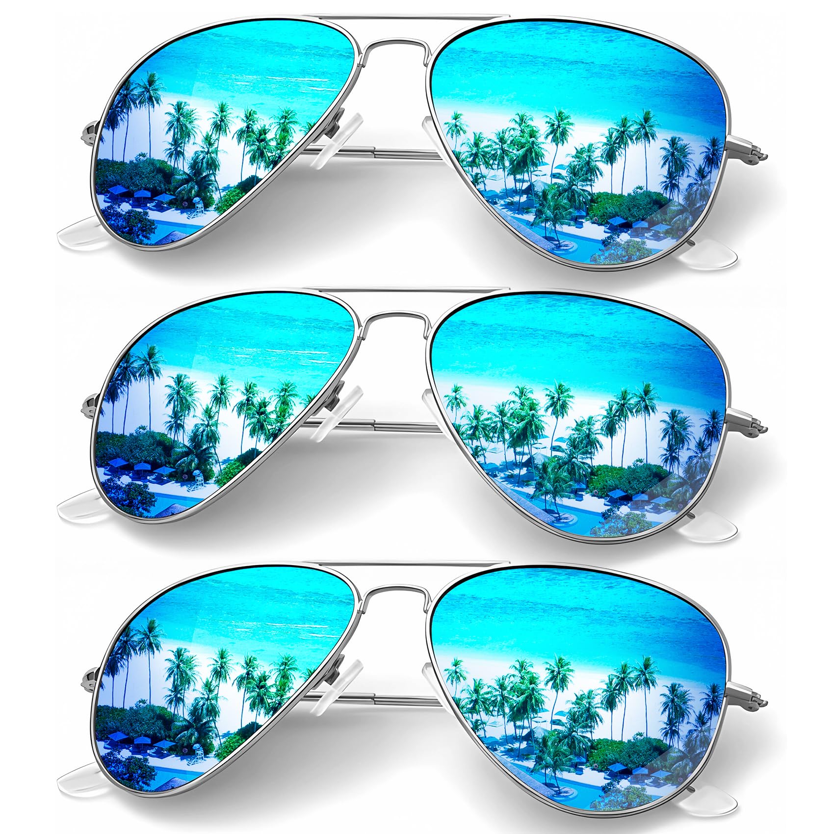 Classic Aviator Polarized Sunglasses UV Protection Frame