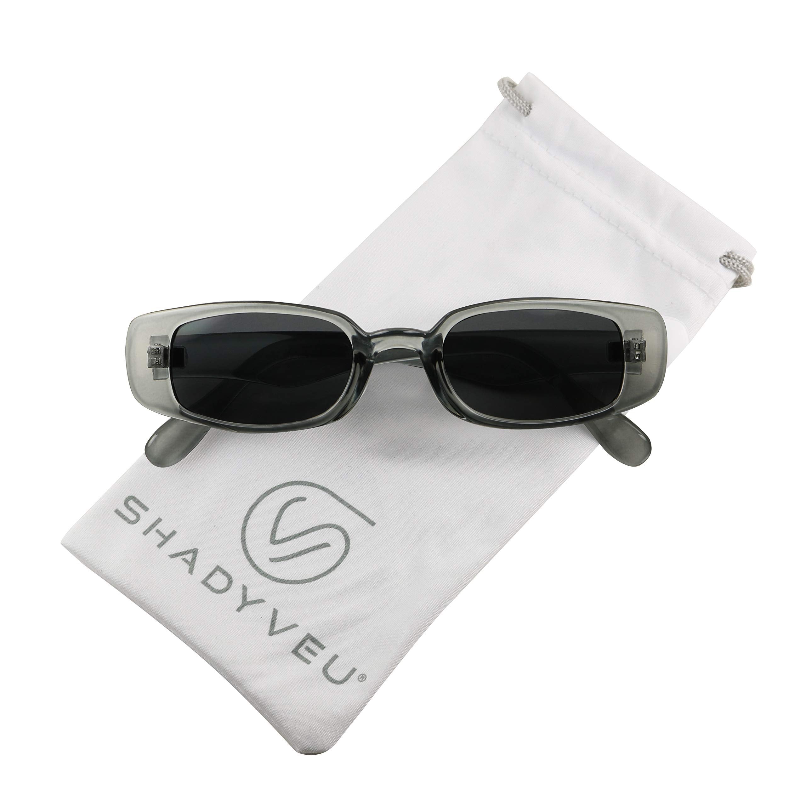Slim Rectangular Sunglasses Vintage Retro UV Protection