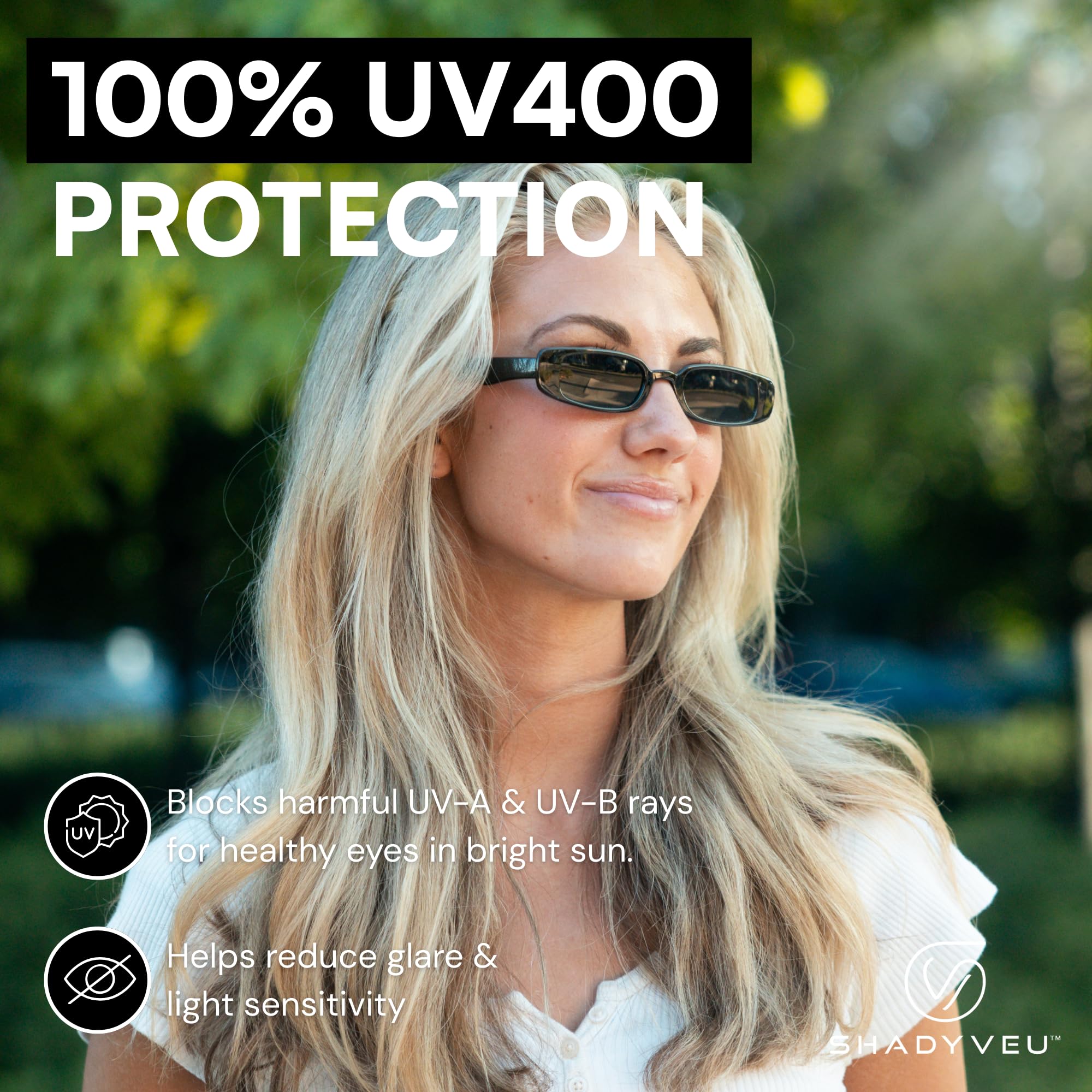 Slim Rectangular Sunglasses Vintage Retro UV Protection