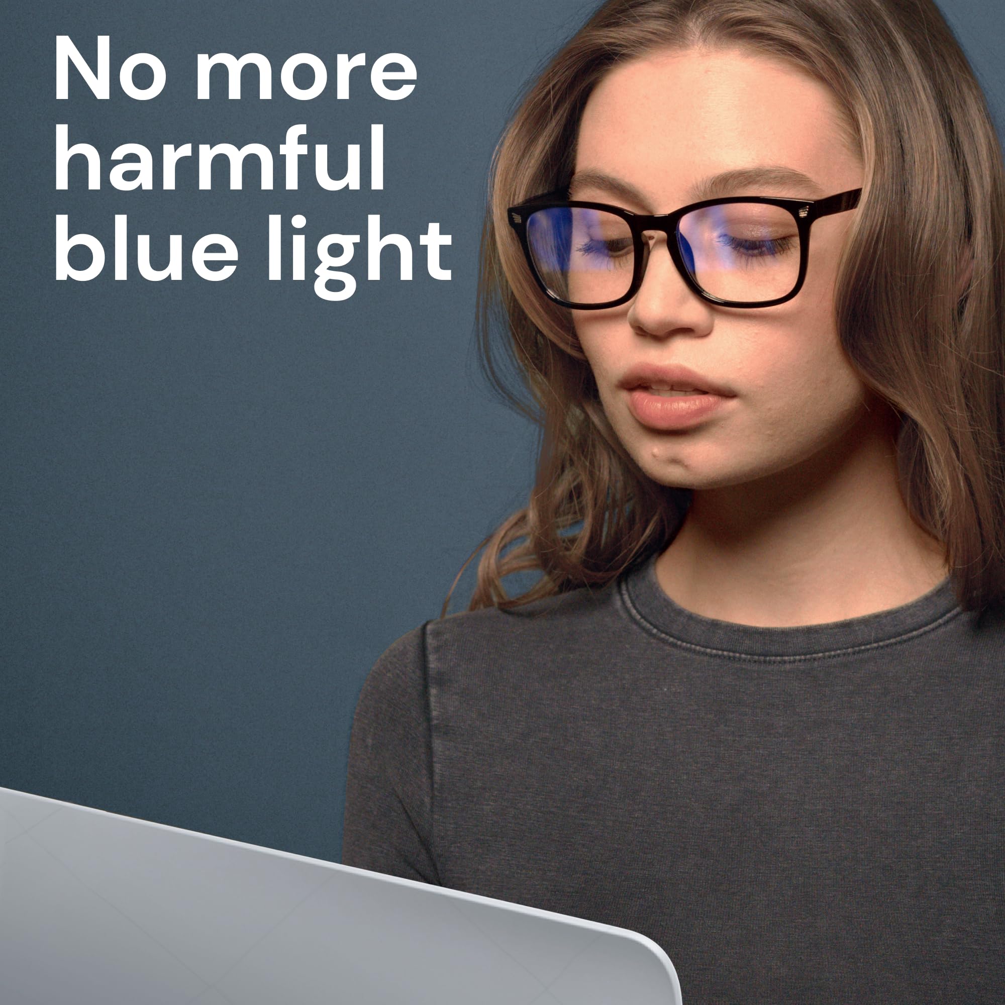 Square Blue Light Blocking Glasses Anti UV Computer Frame